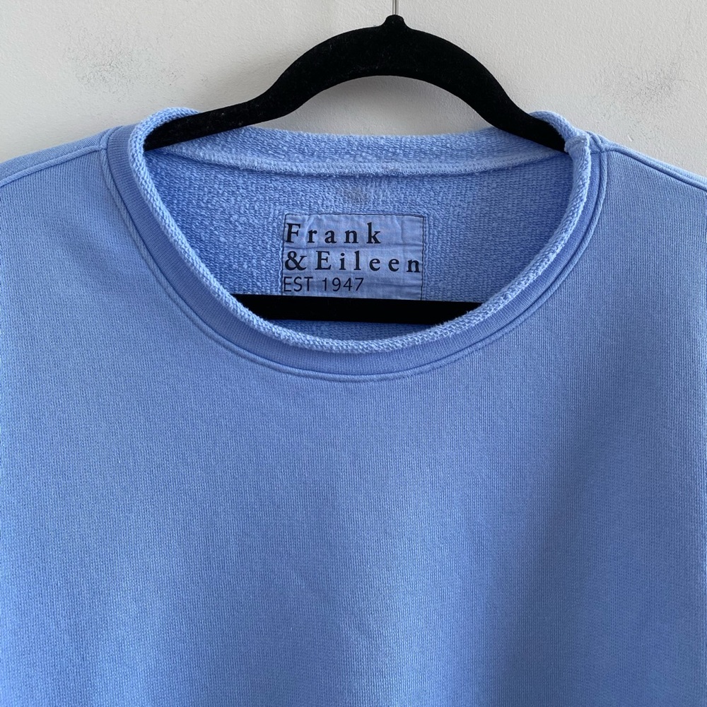 Frank & Eileen Blue Anna Long Sleeve Capelet Triple Fleece Sweatshirt Size XL - Picture 4 of 10
